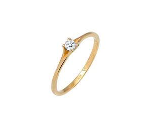 Elli DIAMONDS Verlobung Vintage Diamant (0.06 ct.) 585 Gelbgold 58 Damen