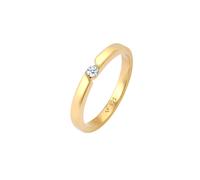 Elli DIAMONDS Verlobungsring Diamant (0.06 ct.) 925 Silber 56 Damen