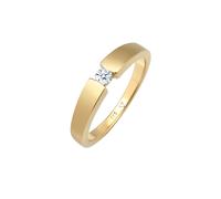 Elli DIAMONDS Verlobungsring Diamant (0.11 ct.) 585 Gelbgold 54 Damen