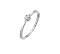 Elli DIAMONDS Verlobungsring Diamanten (0.045 ct.) 585 Weißgold 56 Damen