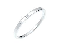 Ring Verlobungsring Klassiker Diamant (0.015 Ct.)Silber DIAMORE Weiß 54 (Artikelnummer: 4N948/10X54)