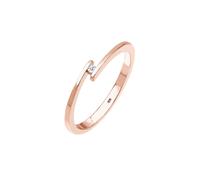 Elli DIAMONDS Verlobungsring Solitär Diamant 0.015 ct.925 Silber 58 Damen