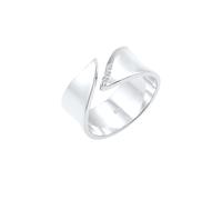 Elli DIAMONDS Wickelring Diamant (0.045 ct.) 925 Silber 52 Damen