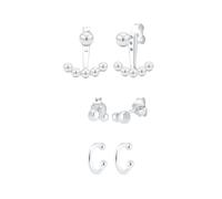 Elli Ear Jacket Cuff Stecker Set Kugeln Geo 925 Silber OneSize Damen