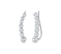 Elli Earclimber Elegant 925 Silber, mit Kristallen von Swarovski® silberfarben Damen
