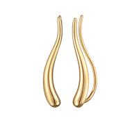 Elli Earclimber Ohrklemme Geschwungen 925 Silber goldfarben Damen