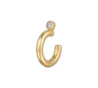 Elli Ohrringe Damen Earcuff Solitär Basic mit Kristall in 925 Sterling Silber Vergoldet