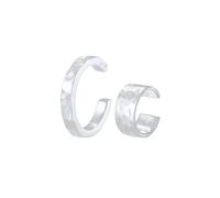 Elli Earcuff Set Geo Look Gehämmert Organic 925 Silber silberfarben Damen