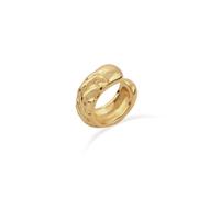 Elli Earcuff Single Strukturiert 925 Sterling Silber goldfarben Damen