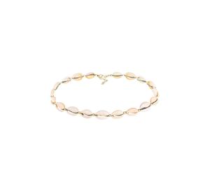 Elli Echte Kauri Muscheln Beach 925 Sterling Silber goldfarben Damen