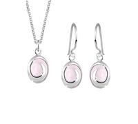 Schmuckset Edelstein 925 Sterling Silber Elli Rosa 001 (Artikelnummer: 5A819/70X001)