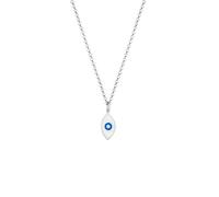 Elli Erbskette Evil Eye Symbol Emaille 925er Silber goldfarben Damen