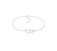 Elli Erbskette Kreise Ringe Verbunden Basic 925 Silber silberfarben Damen
