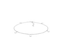 Elli Fußkette »Fußkette mit Plättchen Sommer 925er Silber«, silberfarben