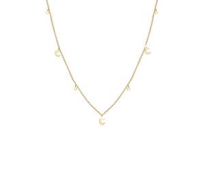 Elli Erbskette Sterne Astro Halbmond Trend 925 Silber 40 Damen