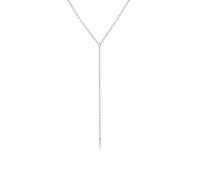 Elli Erbskette Y-Kette Geo Design Rechteck 925 Silber silberfarben Damen