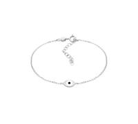 Elli Evil Eye Symbol Emaille Erbskette 925er Silber Schwarz Damen