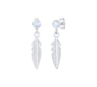 Elli Feder Boho Hippie Mondstein 925 Silber OneSize Damen