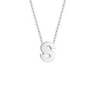 Elli Femme Pendentif Lettre S Initiale - (925/1000) Argent silberfarben Damen
