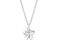 Elli Halskette Damen Frangipani Blüte Sommer Urlaub in 925 Sterling Silber