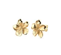 Elli Ohrringe Damen Ohrstecker Frangipani Blüte Natur Blume Filigran in 925 Sterling Silber