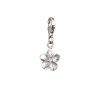 Elli Frangipani Blume Stein Zirkonia Weiß 925 Sterling Silber silberfarben Damen
