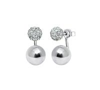Elli Ohrringe Damen Front-Back Geo Trend mit Swarovski® Kristalle in 925 Sterling Silber