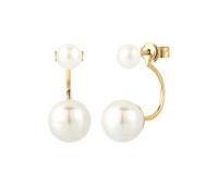 Elli Front-Back Süßwasserzuchtperle 925 Silber goldfarben Damen