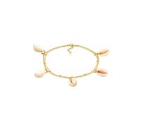 Elli Fußkettchen Echte Kauri Muscheln Sommer 925 Silber 22 Damen