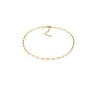 Elli Fußschmuck Basic Gliederkette 925 Silber goldfarben Damen