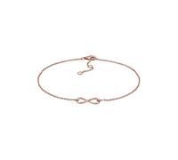 Elli Fußschmuck Damen Fußkettchen Infinity in 925 Sterling Silber Rosévergoldet