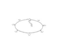 Elli Fußschmuck Damen Fußkettchen Stern Anhänger im Astro Look in 925 Sterling Silber