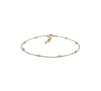 Elli Fußkette »Kugel Bead Strand Meer Urlaub Blau 925er Silber«