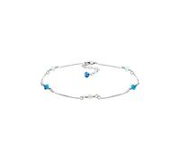 Elli Fußschmuck Damen Fußkettchen Trend mit Kristalle in 925 Sterling Silber