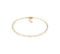 Elli Fußkette »Glieder Oval Basic Chain Optik 925 Silber«, Gold