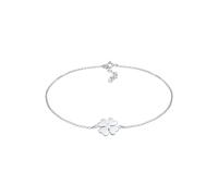 Elli Fußschmuck Kleeblatt Glücksymbol Talisman 925 Silber vergoldet silberfarben Damen