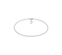 Elli Fußschmuck Panzer Kette Basic Zeitlos 925 Silber silberfarben Damen