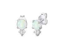 Elli Geo Kreis Zirkonia Opal Trend 925 Sterling Silber silberfarben Damen