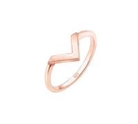 Elli Geo V-Form Basic Matt Minimal Trend 925 Silber 56 Damen