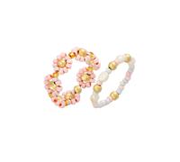 Elli Glas Beads Süßwasserperlen 2er Set 925 Silber 54 Damen