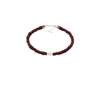 Elli Glas Perlen Braun Synthetische Perle Weiß 925 Sterling Silber 22 Damen