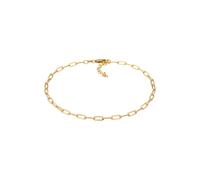 Elli Glieder Oval Basic Chain Optik 925 Silber goldfarben Damen