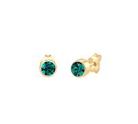 Elli Ohrringe Stecker Kristalle Klassisch 925 Silber Gold Damen