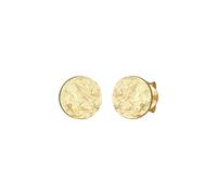 Elli Ohrringe Damen Ohrstecker Plättchen Gehämmert Antik Trend in 925 Sterling Silber