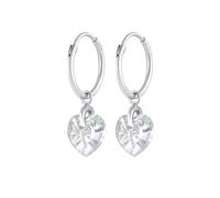 Elli Hänger Herz Symbol 925 Silber, mit Kristallen von Swarovski® OneSize Damen