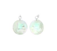 Elli Ohrringe Damen Ohrhänger Scheibe Elegant mit Perlmutt in 925 Sterling Silber