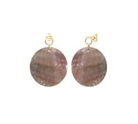 ELLI Damen Ohrringe 'Perlmuttscheibe' mehrfarbig, Größe One Size, 4269741 Gold / Mischfarben One Size