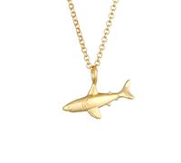 Elli Haifisch Hai Erbskette Tier Symbol 925 Silber goldfarben Damen