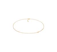 Elli Halbmond Astro Mondstein Fein 925 Silber goldfarben Damen