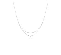 Elli Halskette Damen Basic Layer Look mit Kristallen 925 Silber